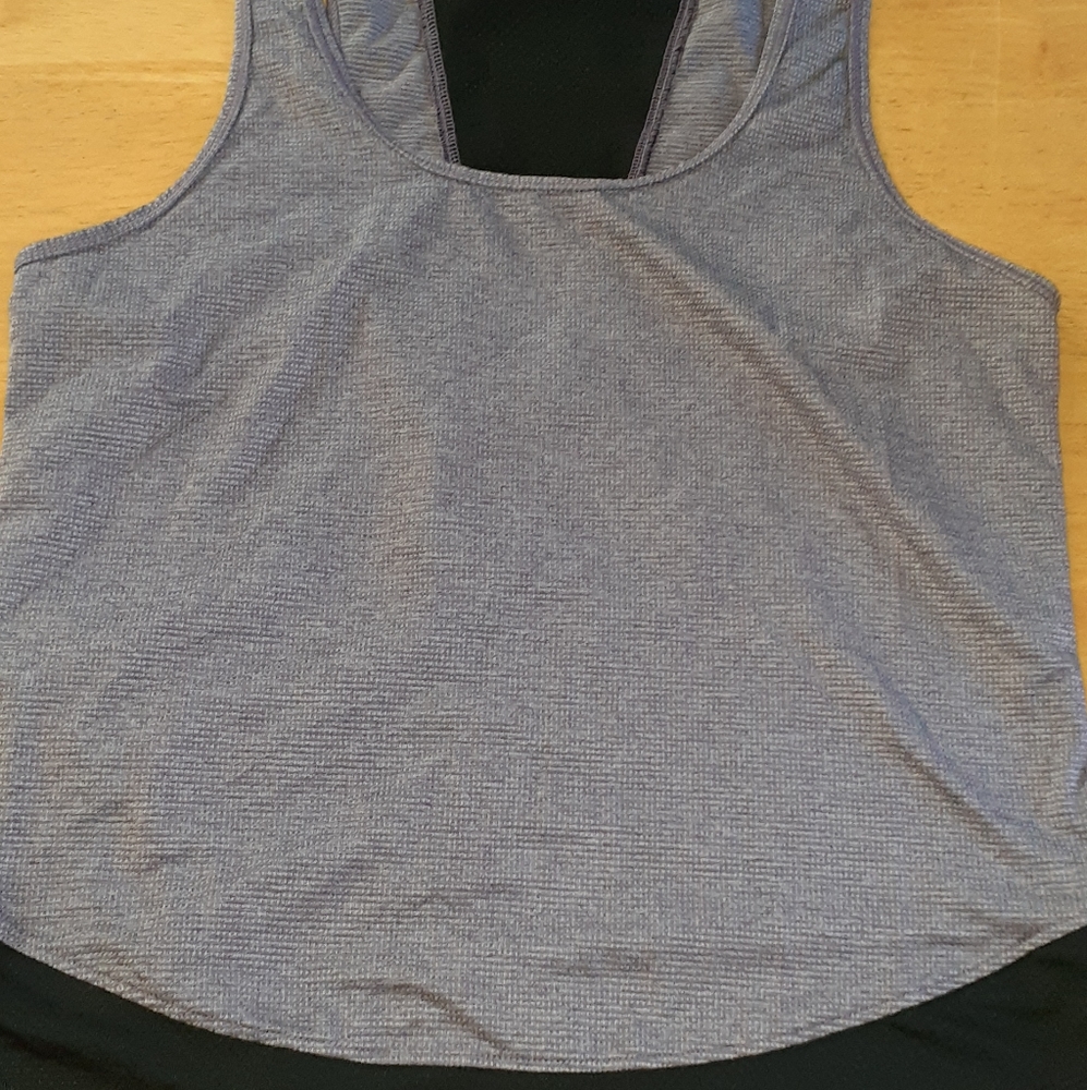 Gray Black Women Med Tank